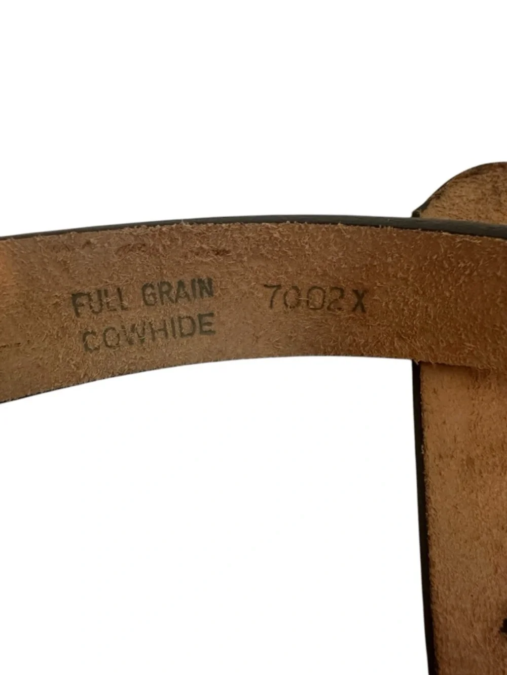 BRUSHY CREEK Full Grain Cow Hide Brown Belt Made in USA 7002X